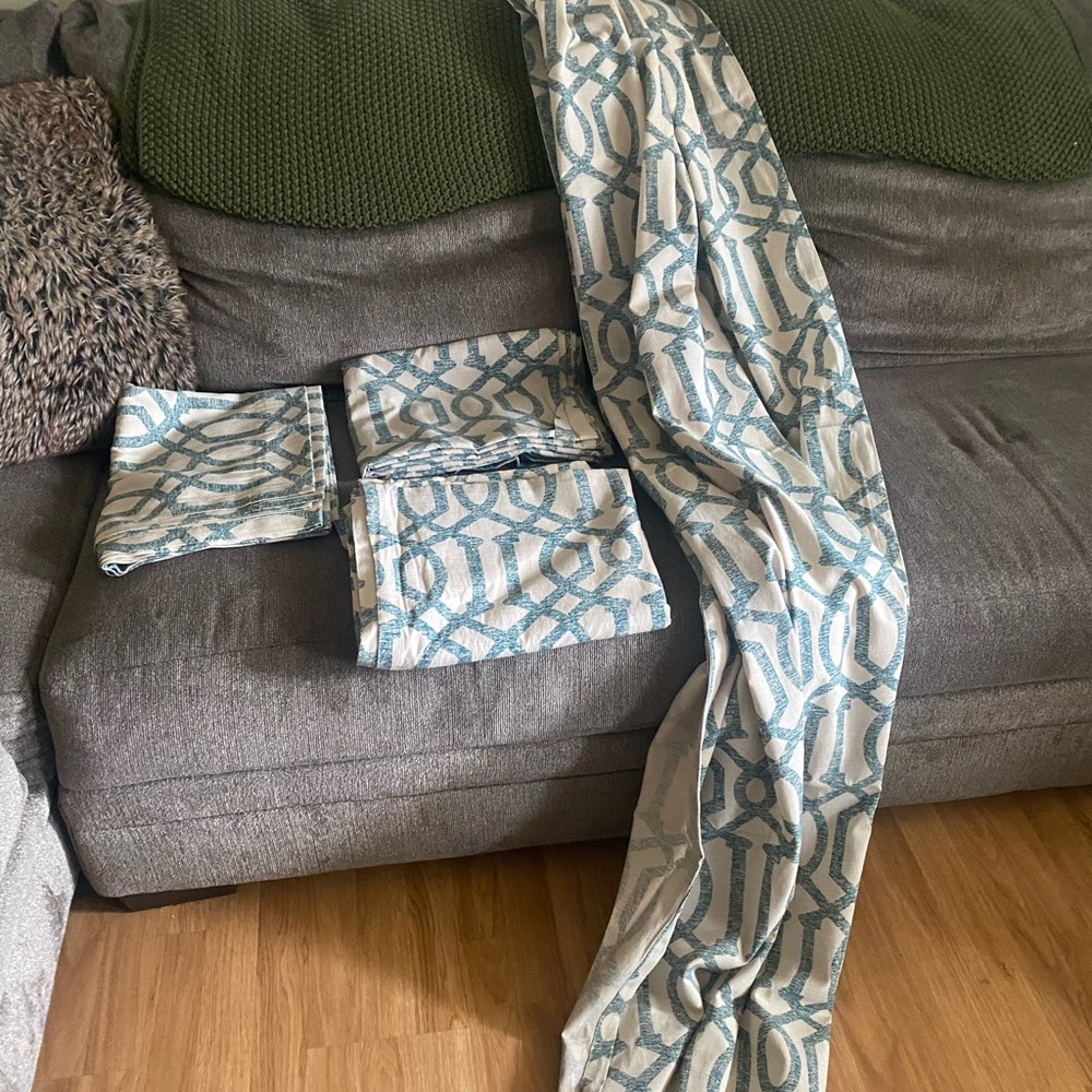 Long panel curtains